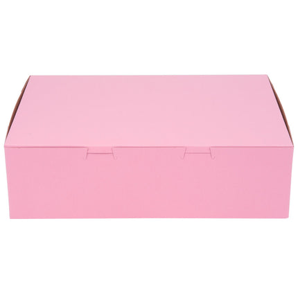 Hộp bánh in tùy chỉnh hồng 35,6 x 25,4 x 10,2 cm - Gói 10 cái