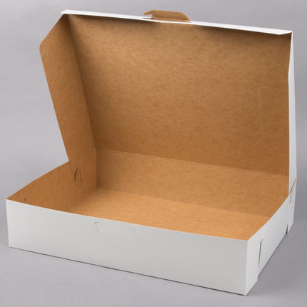 Hộp bánh kem cỡ nửa tấm tùy chỉnh màu trắng 48 x 36 x 11 cm - Gói 10 cái