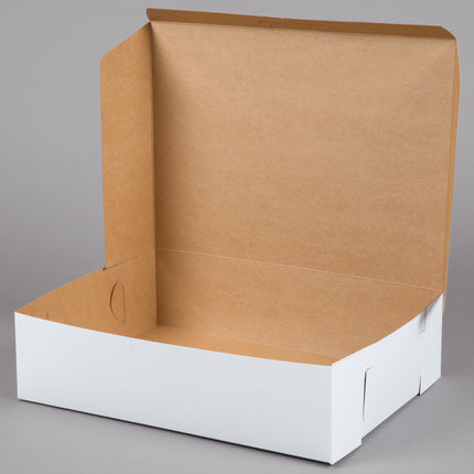Hộp bánh nửa sheet trắng có thể in tùy chỉnh 48 x 36 x 13 cm - Gói 10 cái