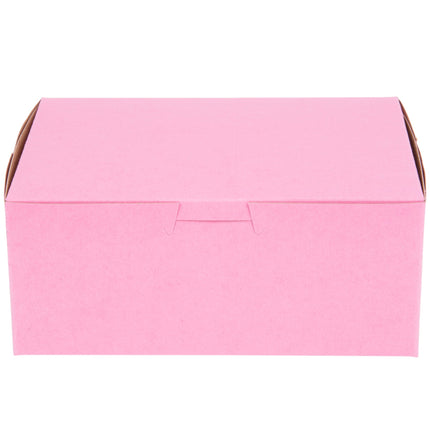 Hộp bánh giấy hồng 18 x 13 x 7,6 cm - Gói 10 cái
