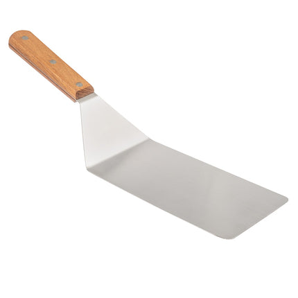Xẻng Lật/Phục Vụ American Metalcraft 19008 Cạnh Bo Tròn Thép Không Gỉ/Gỗ 40 cm