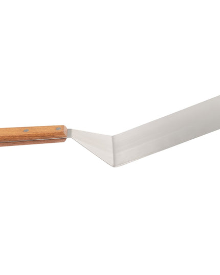 Xẻng Lật/Phục Vụ American Metalcraft 19008 Cạnh Bo Tròn Thép Không Gỉ/Gỗ 40 cm