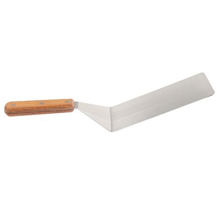 Xẻng Lật/Phục Vụ American Metalcraft 19008 Cạnh Bo Tròn Thép Không Gỉ/Gỗ 40 cm