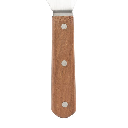 Xẻng Lật/Phục Vụ American Metalcraft 19008 Cạnh Bo Tròn Thép Không Gỉ/Gỗ 40 cm