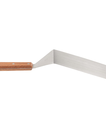 Xẻng Lật/Phục Vụ American Metalcraft 19008 Cạnh Bo Tròn Thép Không Gỉ/Gỗ 40 cm