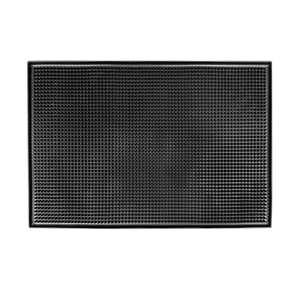 Thảm Quầy Bar Chữ Nhật American Metalcraft BLACKBM1218 45.7 x 30.5 cm Cao Su Đen