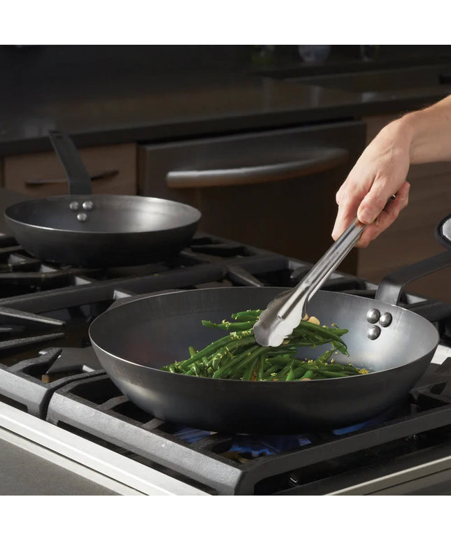 Chảo Rán Thép Carbon American Metalcraft BSFP12 30.5 cm Tay Cầm Kim Loại Đặc Màu Đen