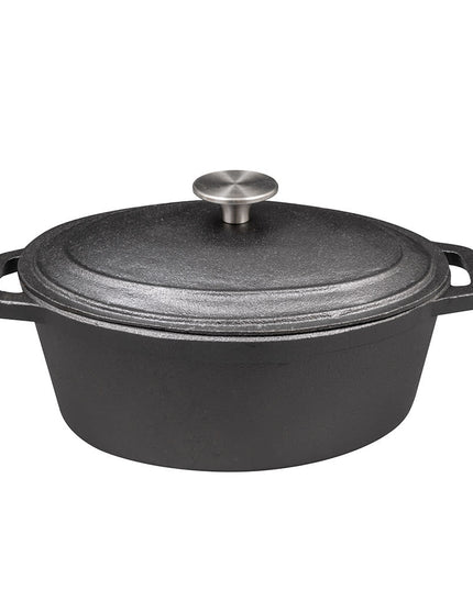 Khay Nướng Gang American Metalcraft CIPO3 2.8 lít Hình Oval Có Nắp