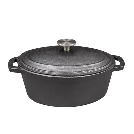 Khay Nướng Gang American Metalcraft CIPO3 2.8 lít Hình Oval Có Nắp