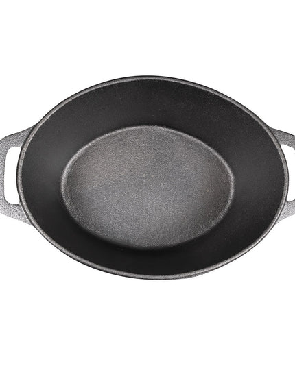 Khay Nướng Gang American Metalcraft CIPO3 2.8 lít Hình Oval Có Nắp