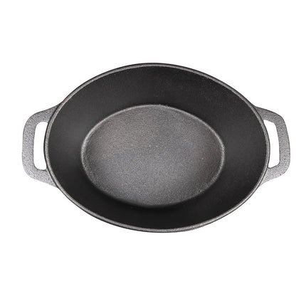 Khay Nướng Gang American Metalcraft CIPO3 2.8 lít Hình Oval Có Nắp
