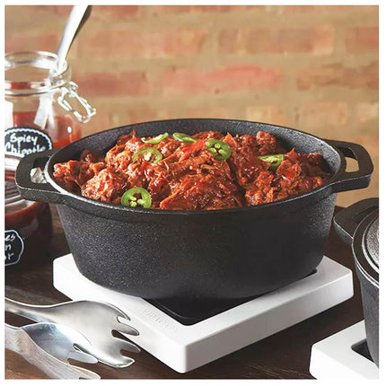 Khay Nướng Gang American Metalcraft CIPO3 2.8 lít Hình Oval Có Nắp