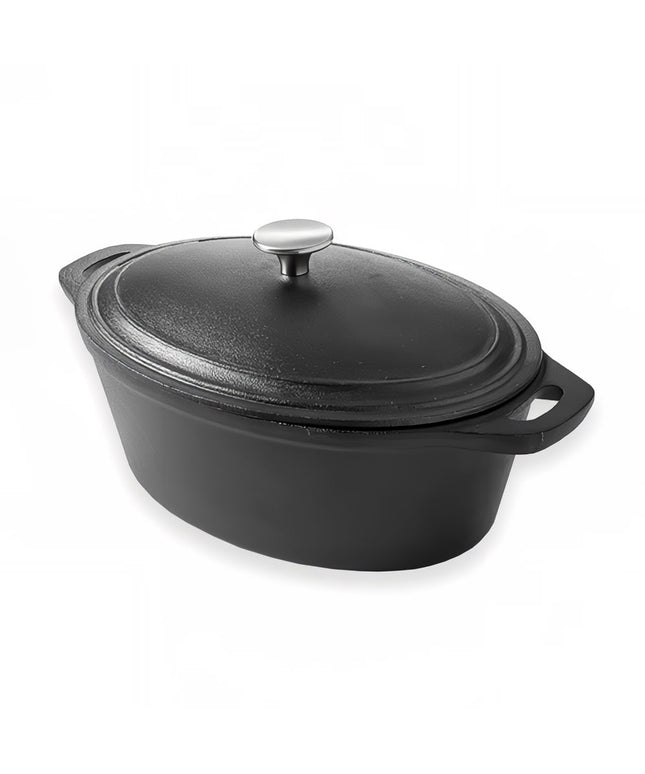 Khay Nướng Gang American Metalcraft CIPO4 3.8 lít Hình Oval Có Nắp