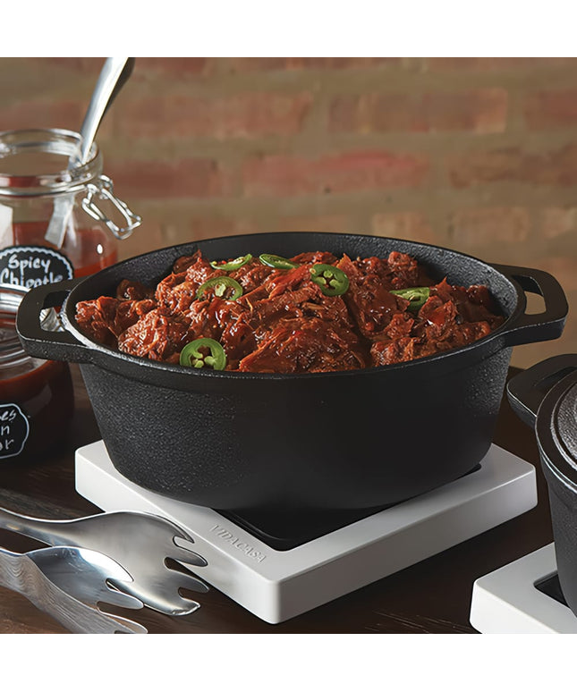 Khay Nướng Gang American Metalcraft CIPO4 3.8 lít Hình Oval Có Nắp