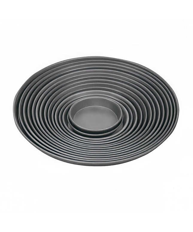 Khay Pizza Thon American Metalcraft HCDEP7 17.8 cm Sâu 2.5 cm Lớp Phủ Cứng Nhôm