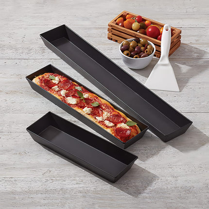Khay Pizza Chữ Nhật Sâu American Metalcraft HCLP12 30.5x10.2 cm Nhôm
