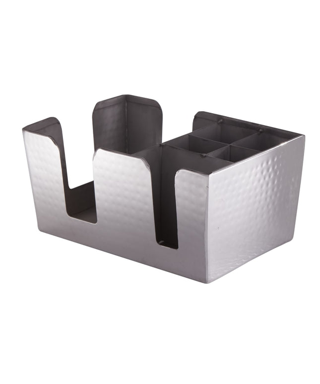 Hộp Đựng Quầy Bar American Metalcraft HMBAR8 6 Ngăn, Dập Nổi, Thép Không Gỉ