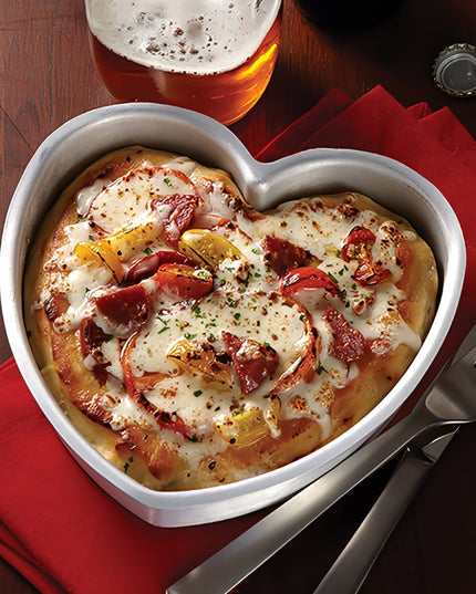 Khay Pizza Hình Tim American Metalcraft HPP7 17.8 cm Nhôm
