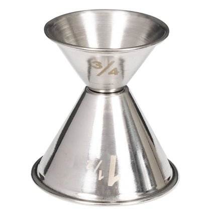 Ly Đong Đôi American Metalcraft J203 22 ml & 45 ml Thép Không Gỉ Mờ