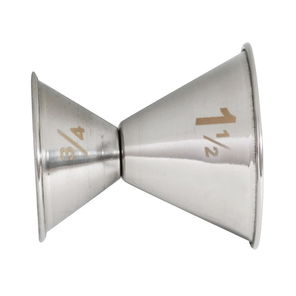 Ly Đong Đôi American Metalcraft J203 22 ml & 45 ml Thép Không Gỉ Mờ