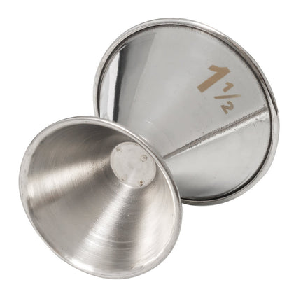 Ly Đong Đôi American Metalcraft J203 22 ml & 45 ml Thép Không Gỉ Mờ