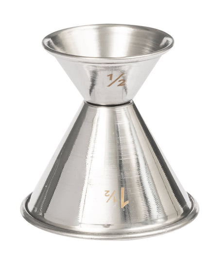 Ly Đong Đôi American Metalcraft J212 15 ml & 45 ml Thép Không Gỉ Mờ