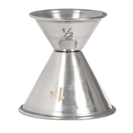 Ly Đong Đôi American Metalcraft J214 15 ml & 37 ml Thép Không Gỉ Mờ