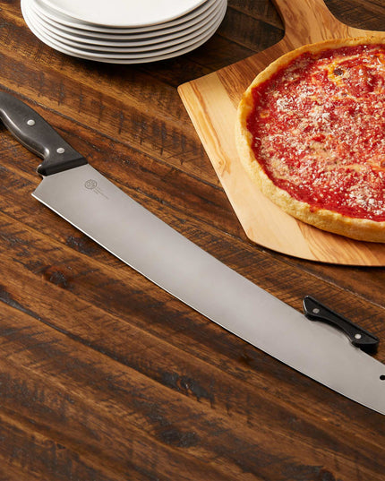 Dao Pizza American Metalcraft PPK17 45.7 cm Tay Cầm Nhựa Đen Thép Không Gỉ