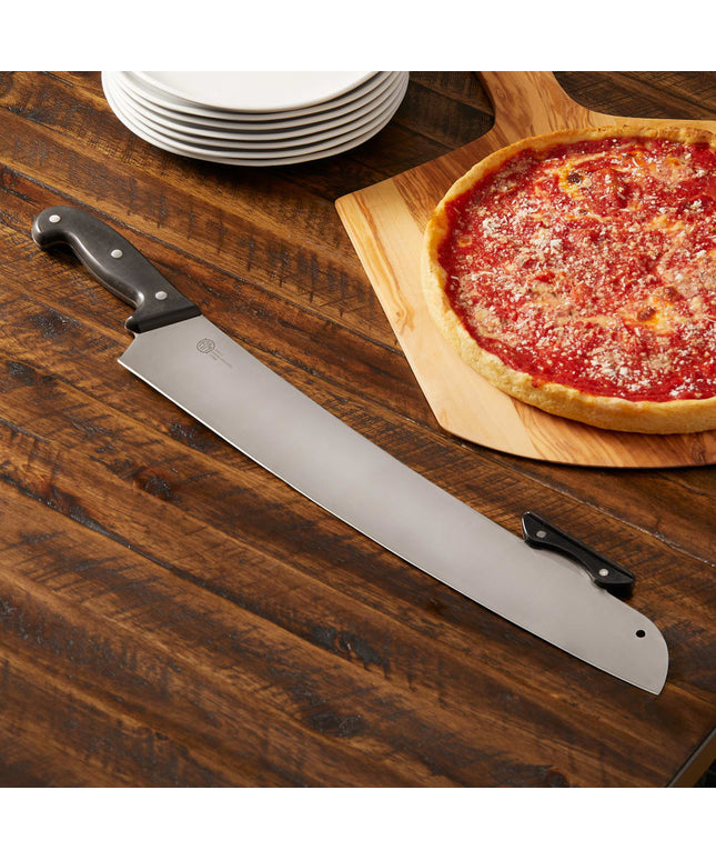 Dao Pizza American Metalcraft PPK17 45.7 cm Tay Cầm Nhựa Đen Thép Không Gỉ