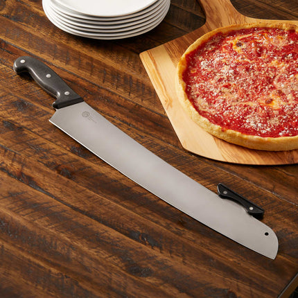 Dao Pizza American Metalcraft PPK17 45.7 cm Tay Cầm Nhựa Đen Thép Không Gỉ
