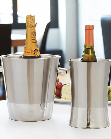 Xô Ướp Champagne American Metalcraft SDWC7 Hai Lớp Thép Không Gỉ Hoàn Thiện Chải Mờ 17.8 cm