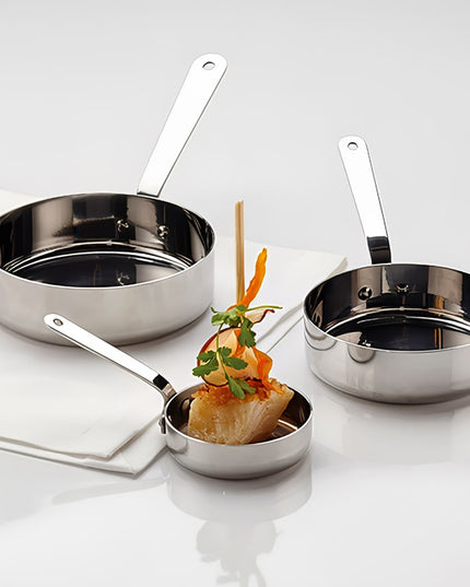 Chảo Chiên Inox American Metalcraft SHSP40 10.2 cm Tay Cầm Kim Loại Đặc