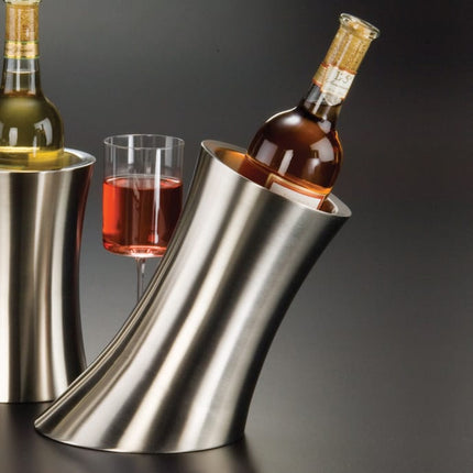 Xô Ướp Rượu Vang American Metalcraft SLWC2 Hai Lớp Thép Không Gỉ Hoàn Thiện Chải Mờ 23.5 cm