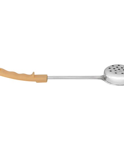 Muỗng Định Lượng Có Lỗ Kiểu Vá American Metalcraft SPNP3 89 ml 7.6 cm Tay Cầm Chống Trượt Be