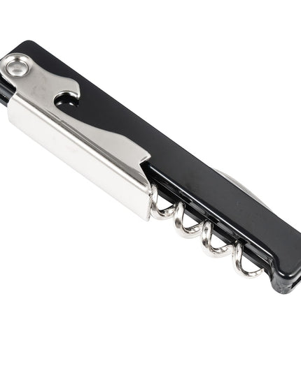 Dụng Cụ Mở Rượu American Metalcraft WCSB415 Dao Cắt Giấy Bạc & Mở Nắp Chai Đen