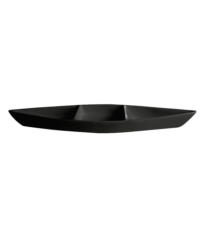Thuyền sâu nhôm phủ nhựa vân sần có vách ngăn G.E.T. Bugambilia BT319BB màu đen 6,5 lít