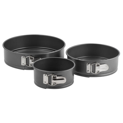 Khuôn bánh Choice chống dính 7 cm sâu thép tráng nhôm bộ tháo đáy với 15,2 cm, 20,3 cm, và 25,4 cm Pans