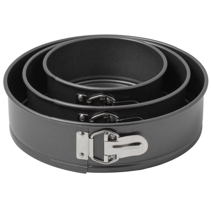 Khuôn bánh Choice chống dính 7 cm sâu thép tráng nhôm bộ tháo đáy với 15,2 cm, 20,3 cm, và 25,4 cm Pans