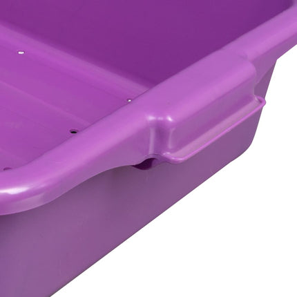 Hộp Thoát Nước Đựng Thực Phẩm Vollrath 1511-C80 - 50.8 cm x 38.1 cm x 12.7 cm, Nhựa, Tím