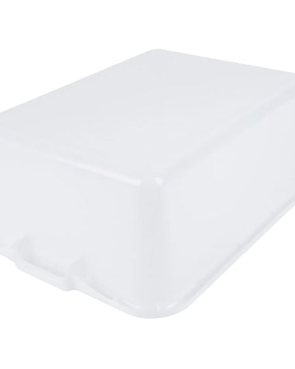 Vollrath 1527-C05 Hộp Bảo Quản Thực Phẩm - Tay Cầm Đúc, 20x15x17.8 cm, Trắng