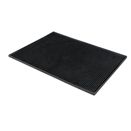 Thảm Quầy Bar Chữ Nhật Vollrath 2331-99 45.7 x 30.5 cm Cao Su Đen