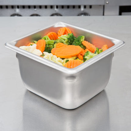 Khay Hấp Vollrath 30642 Super Pan V® Sixth Size Thép Không Gỉ