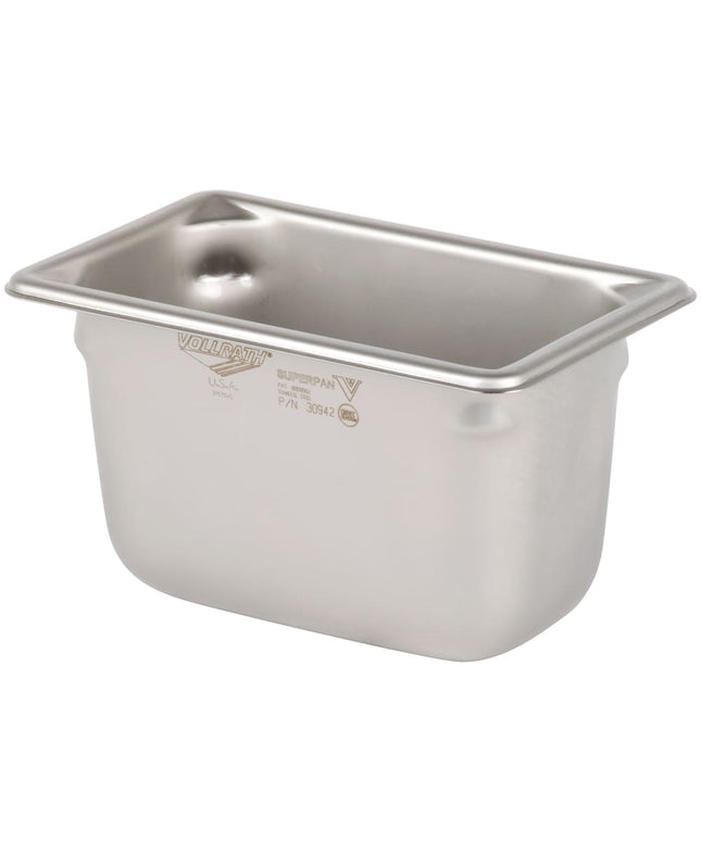 Khay Hấp Vollrath 30942 Super Pan V® Ninth Size Thép Không Gỉ