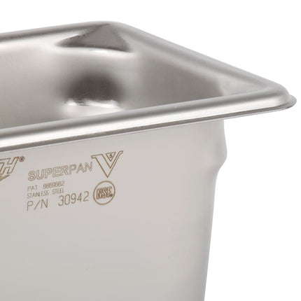 Khay Hấp Vollrath 30942 Super Pan V® Ninth Size Thép Không Gỉ