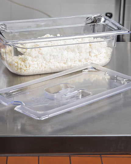 Vollrath 32300 Nắp Khay Thực Phẩm Kích Thước 1/3 Có Rãnh - Trong Suốt