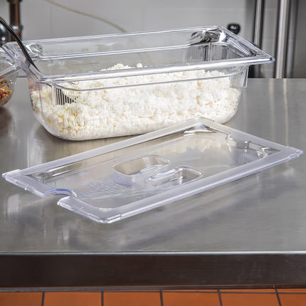 Vollrath 32300 Nắp Khay Thực Phẩm Kích Thước 1/3 Có Rãnh - Trong Suốt