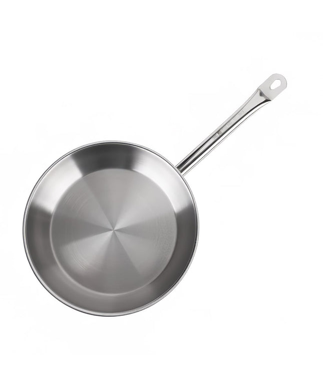 Chảo Rán Vollrath 3811 Optio™ Thép Không Gỉ 28 cm Tay Cầm Kim Loại Rỗng - Dùng Cho Bếp Từ