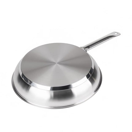 Chảo Rán Vollrath 3811 Optio™ Thép Không Gỉ 28 cm Tay Cầm Kim Loại Rỗng - Dùng Cho Bếp Từ