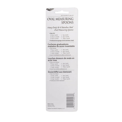 Bộ 6 Thìa Đong Oval Vollrath 46588.125 Tsp - 1 Tbsp Thép Không Gỉ 18 ga