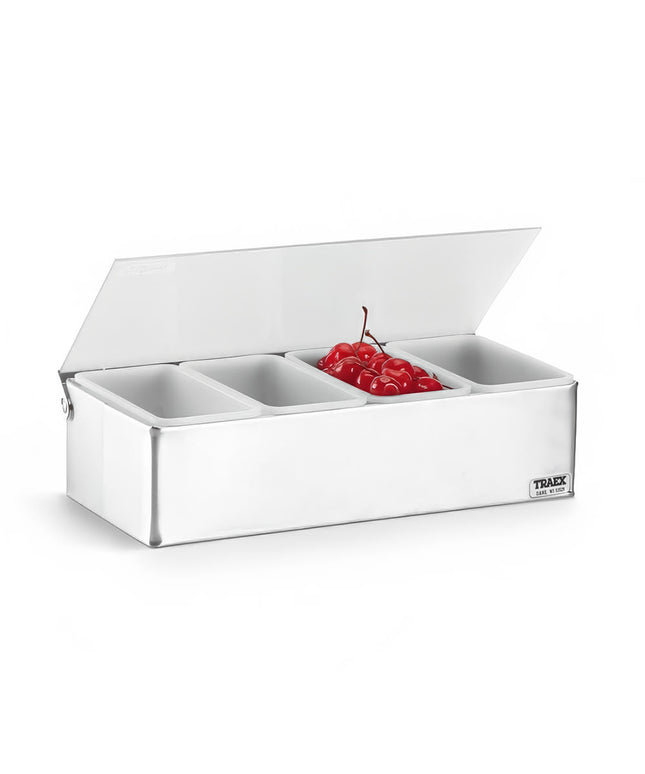 Khay Trang Trí Bar Vollrath 4702 6 Ngăn - Nắp Bản Lề Phẳng